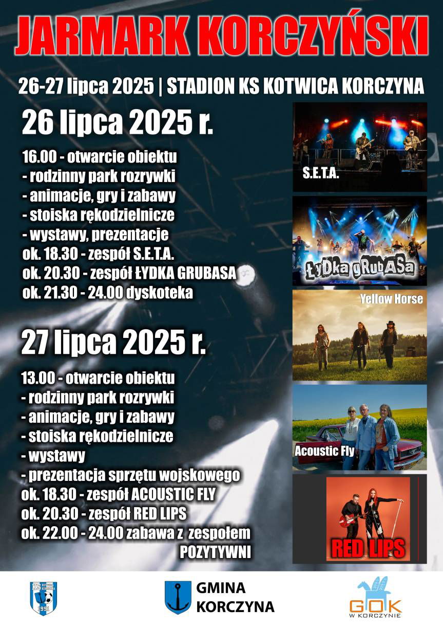 Jarmark Korczyński 2025. Sprawdź, kto wystąpi i jakie będą atrakcje