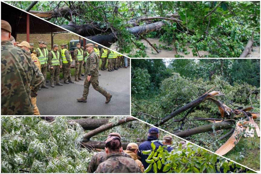 Żołnierze na pomoc mieszkańcom. Sprzątają, zabezpieczają, wspierają