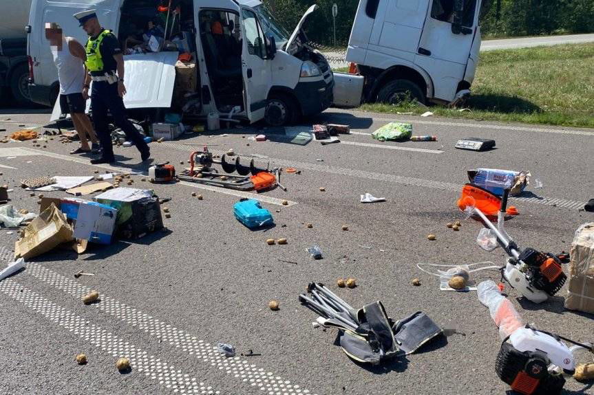 Wypadek na mieleckiej obwodnicy