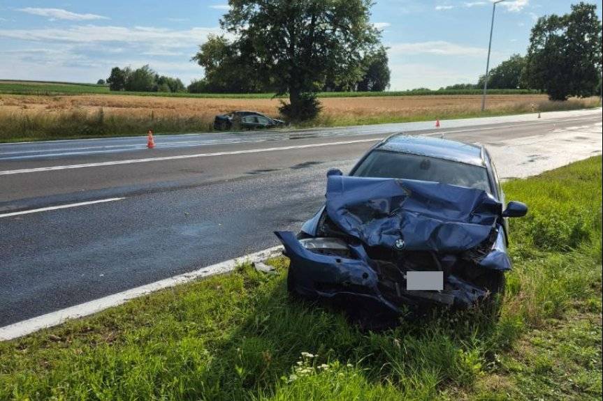 Zdarzenie drogowe w Gwizdaju