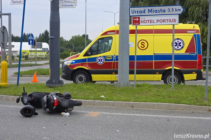 Wypadek w Krośnie