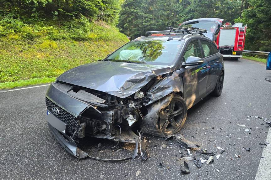 Wypadek drogowy w Przysietnicy. Jedna osoba trafiła do szpitala