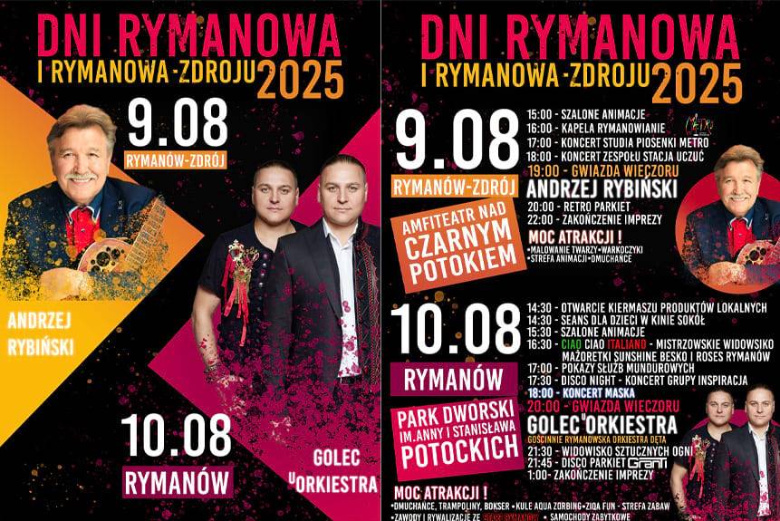 Dni Rymanowa i Rymanowa-Zdroju 2025 - Program