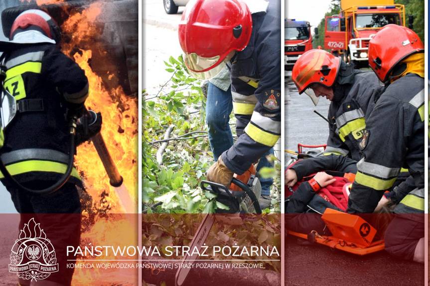 Burze, wypadki, pożary. Strażacy z Podkarpacia nie mieli wakacji