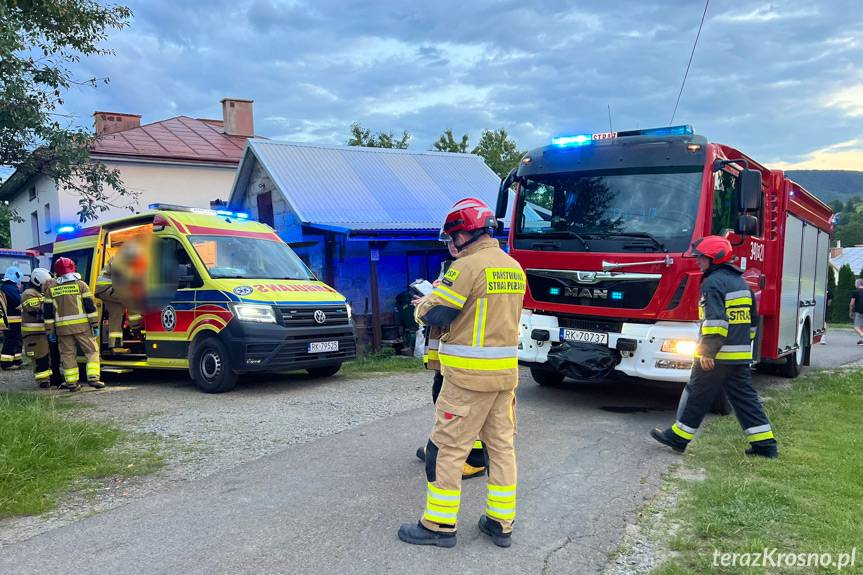 Mężczyzna przejechany przez traktor w Lubatowej