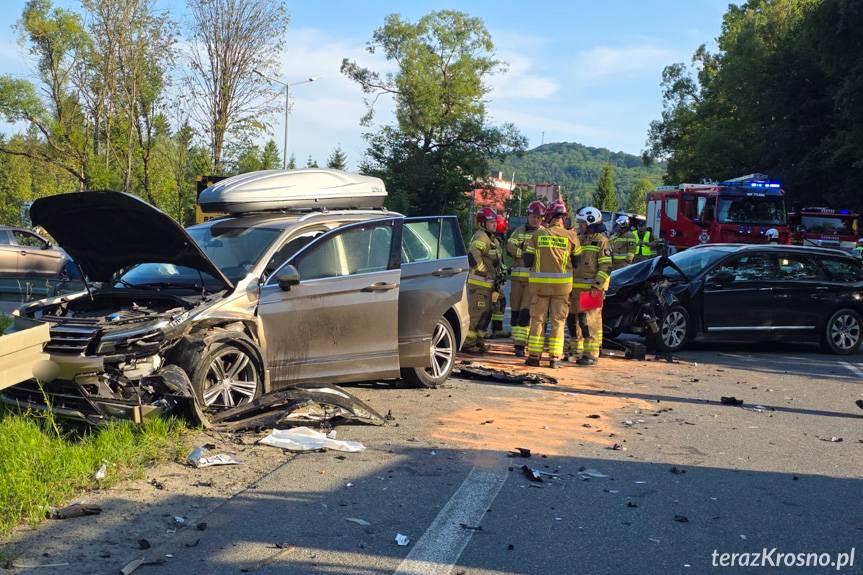 Wypadek w Tylawie. Trzy osoby poszkodowane