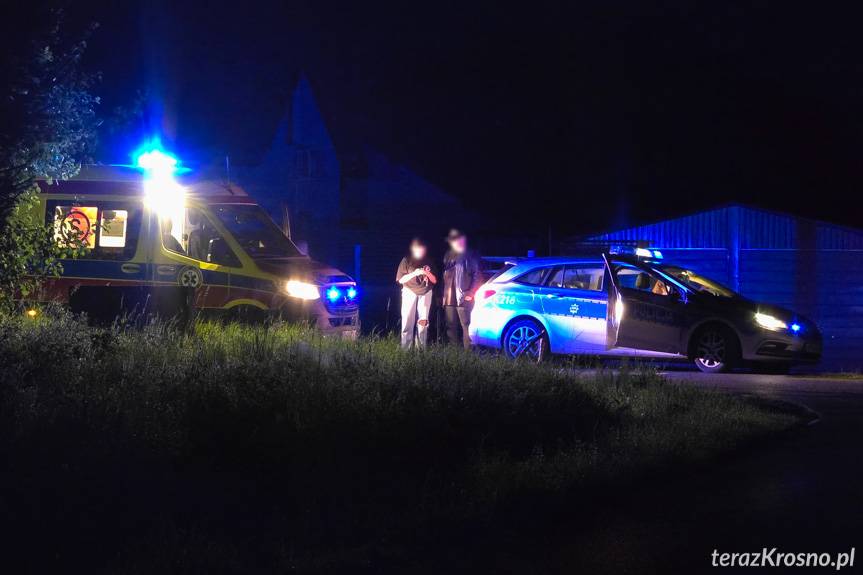 Wypadek w Potoku. Poszkodowany rowerzysta