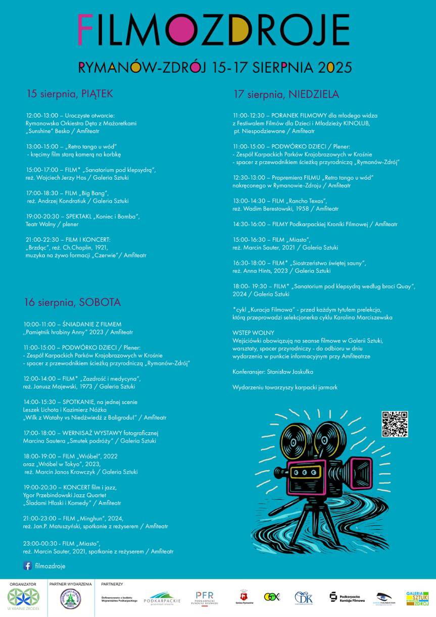 Zaproszenie na filmowe kuracje do Rymanowa-Zdroju