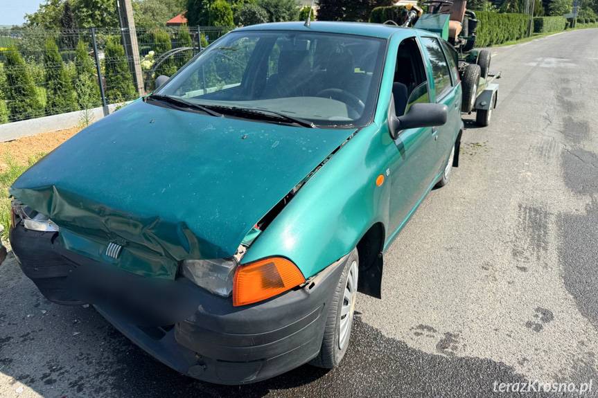 Zderzenie dwóch samochodów we Wrocance