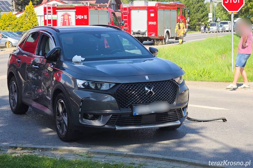 Łężany. Zderzenie trzech samochodów