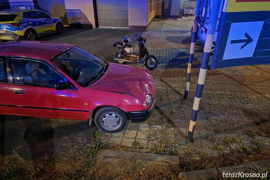 Rymanów. Zderzenie samochodu z motocyklistą