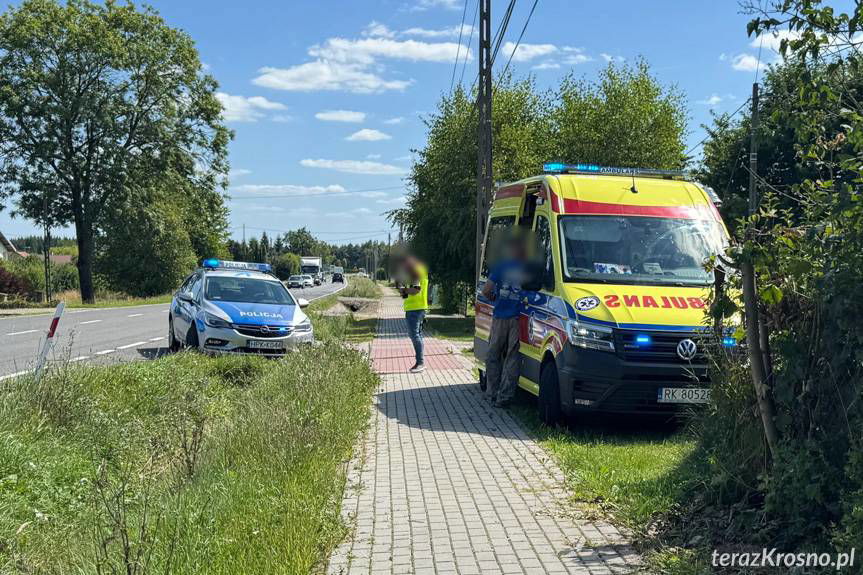 Ustrobna. Potrącenie dziewczynki na rowerze