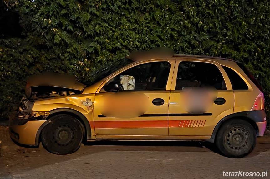 Krosno. Opel uderzył w tył volvo