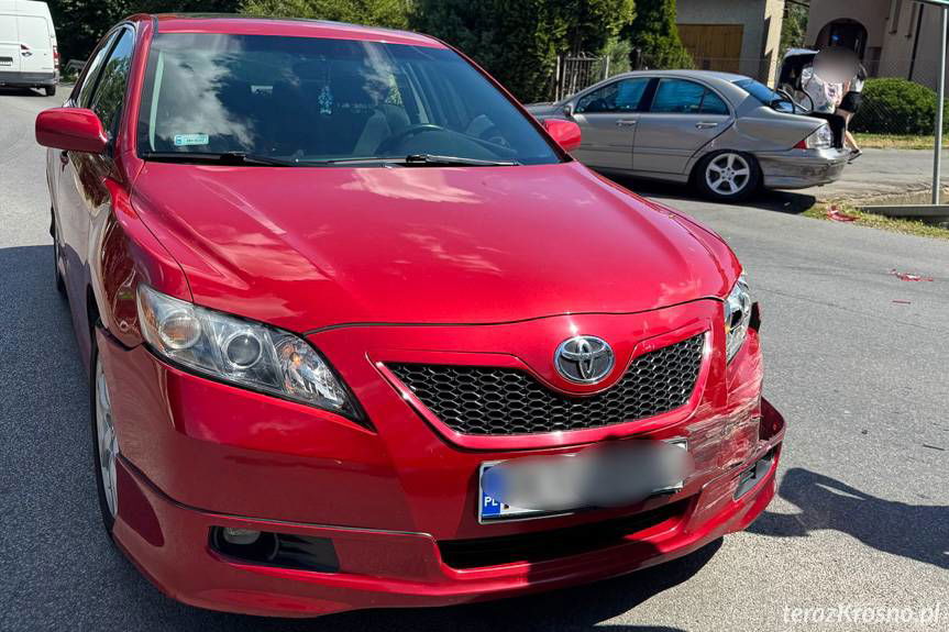 Zderzenie dwóch samochodów w Iwoniczu