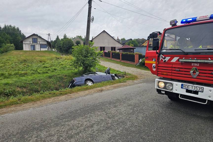 Poranny wypadek w gminie Pilzno