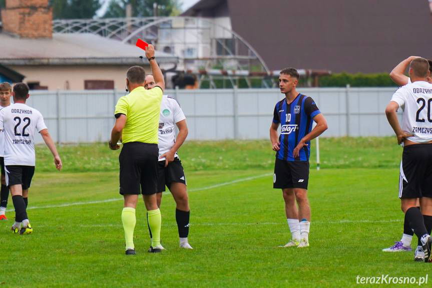 Emocjonujące spotkanie w Jedliczu - trzy czerwone kartki i zwycięstwo Nafty [ZDJĘCIA]