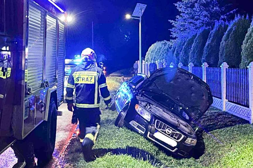 Wypadek na granicy powiatów krośnieńskiego i jasielskiego