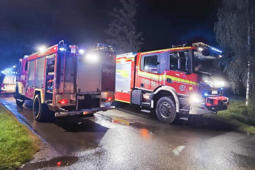 Wypadek na granicy powiatów krośnieńskiego i jasielskiego