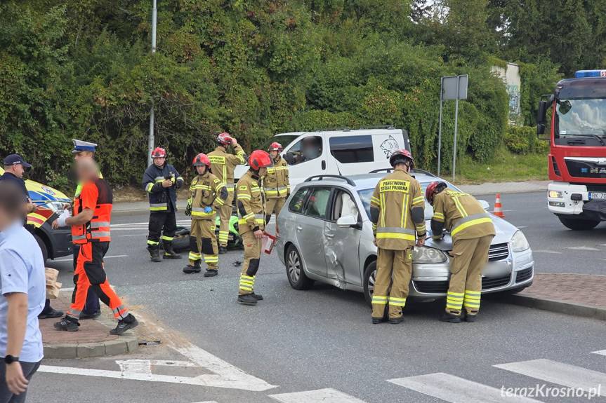 Wypadek w Krośnie na Niepodległości