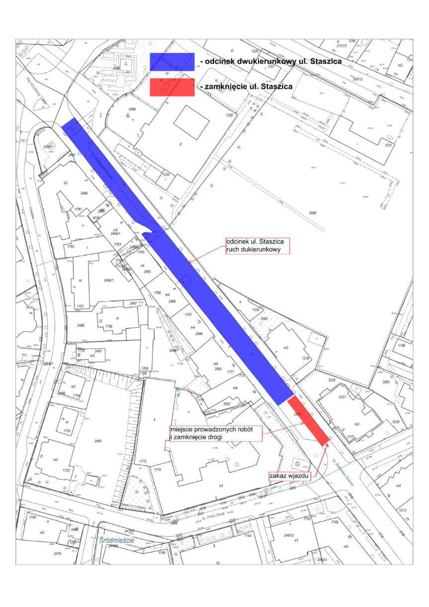 Krosno. Ulica Staszica zostanie zamknięta