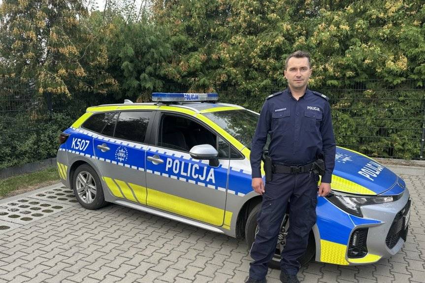 Policjant w czasie wolnym zatrzymał agresywnego mężczyznę