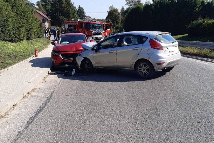 Zdarzenie drogowe w Rączynie