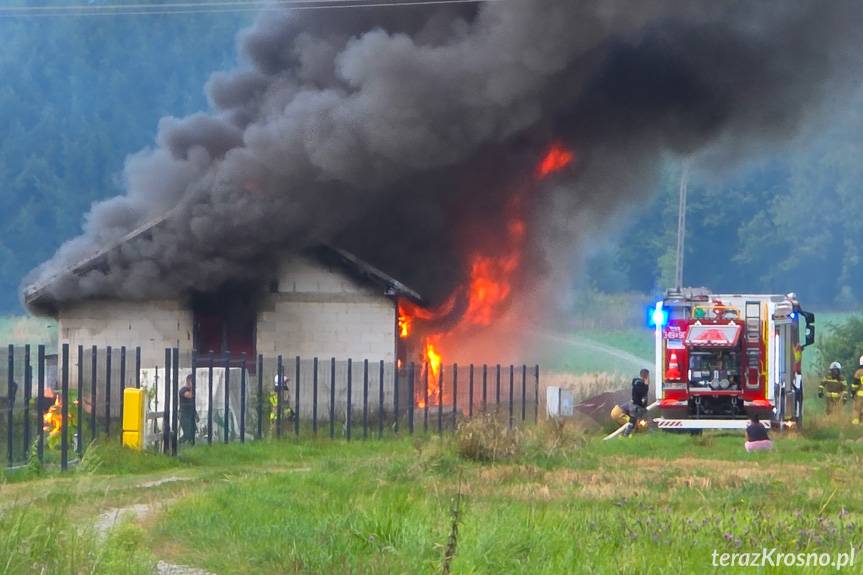 Bajdy. Pożar budynku