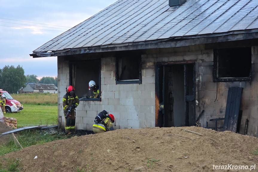 Bajdy. Pożar budynku
