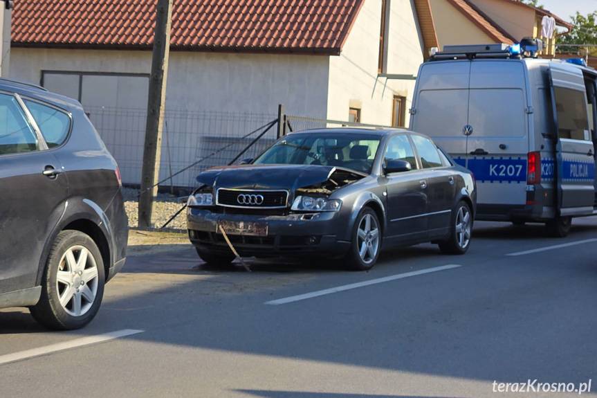 Kolizja na ulicy Decowskiego w Krośnie