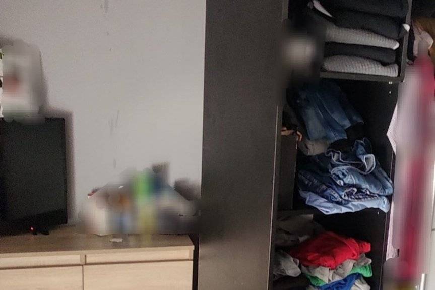 Poszukiwany 26-latek schował się w domu za szafą