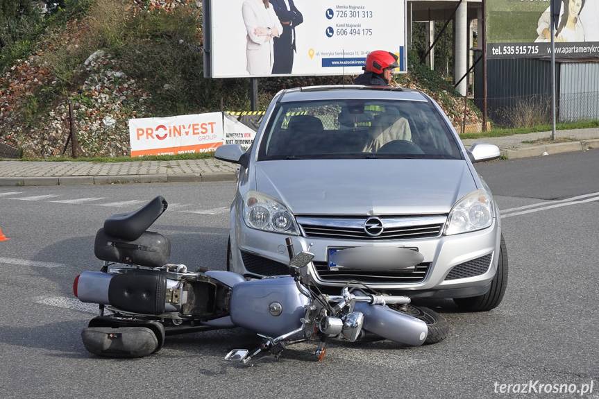 Wypadek na ul. Lwowskiej w Krośnie