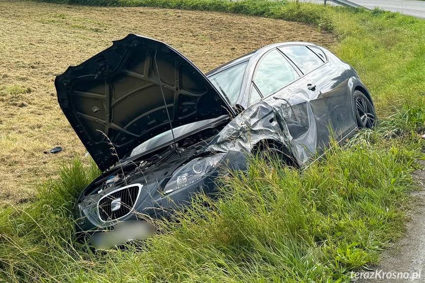 Zderzenie samochodu osobowego z ciężarowym