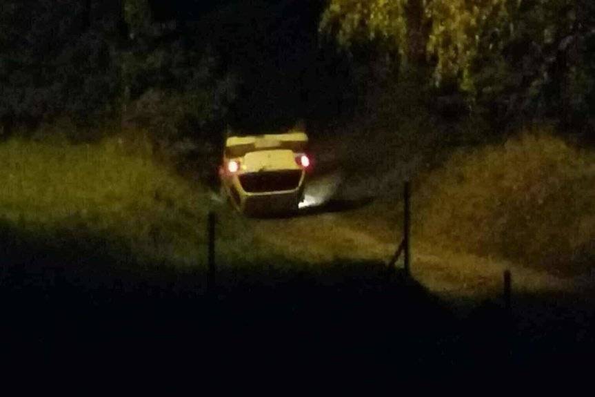 Dachowanie toyoty w Turzym Polu. Kierowca nietrzeźwy