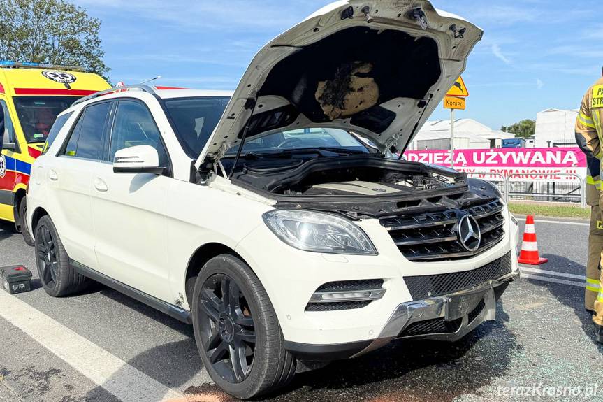 Zderzenie dwóch samochodów w Rymanowie