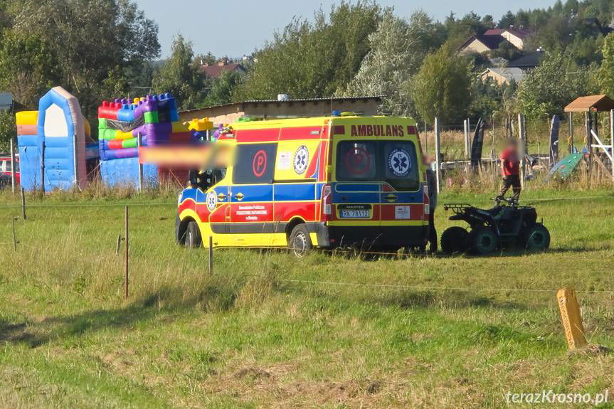 Przejażdżka quadem zakończona upadkiem. 39-latek miał 2 promile