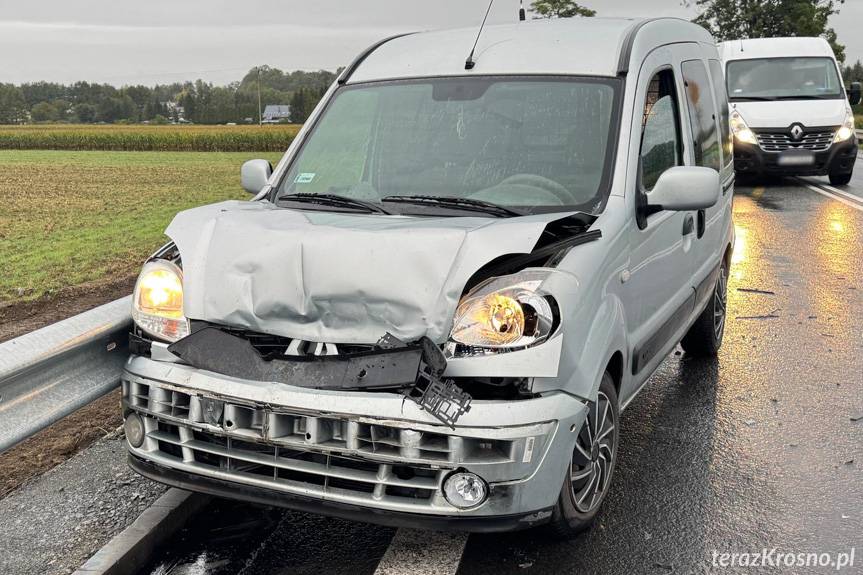 Kolizja dwóch samochodów osobowych w Miejscu Piastowym