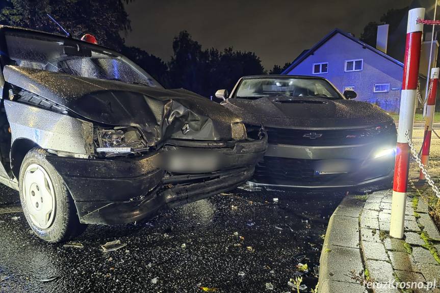 Zdarzenie drogowe w Krośnie