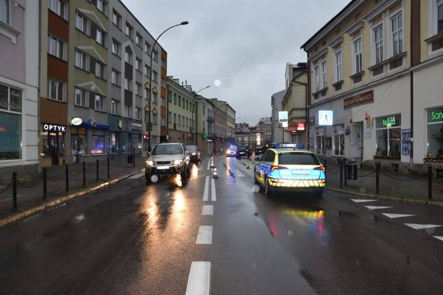 Wypadek na ul. Kościuszki w Sanoku
