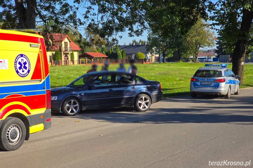 Zderzenie rowerzysty z samochodem