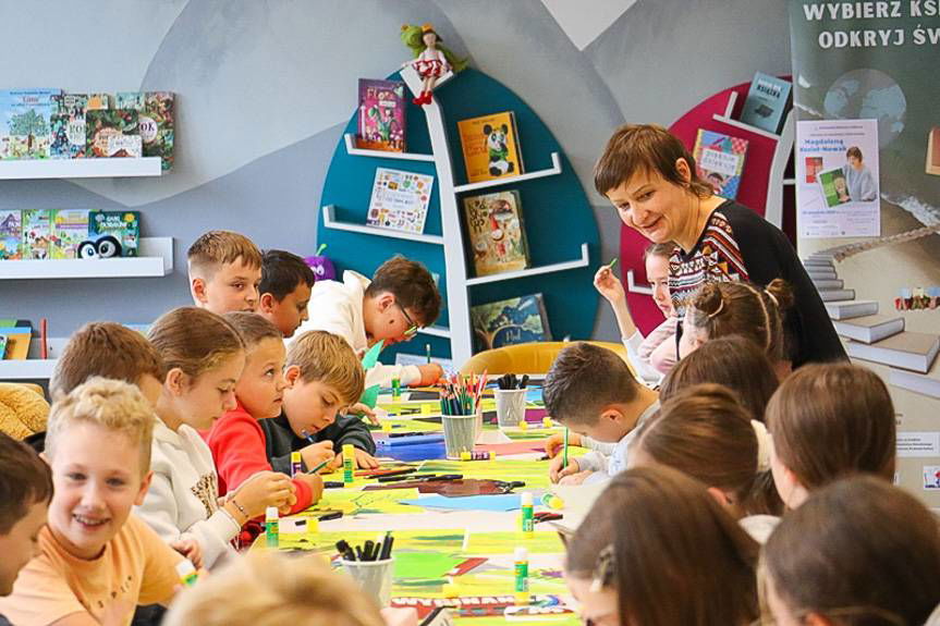 Spotkanie z Magdaleną Kozieł-Nowak pobudziło wyobraźnię młodych czytelników