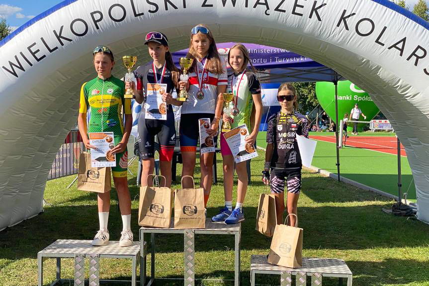 Udany debiut młodych kolarzy w Mistrzostwach Polski w Śremiu