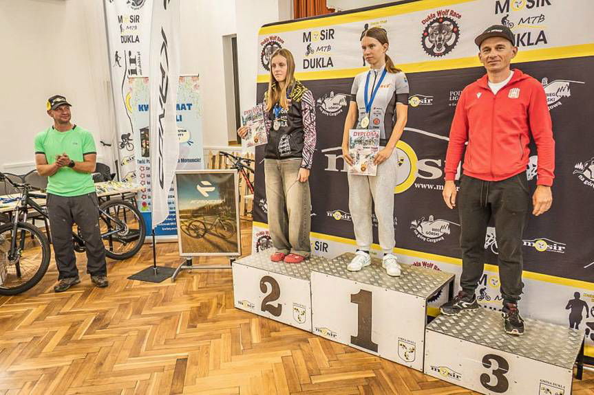 Złoto, srebro i brąz dla młodych kolarzy z Dukli