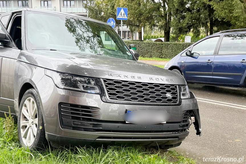 Kolizja na skrzyżowaniu w Krośnie