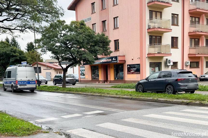 Kolizja na skrzyżowaniu w Krośnie