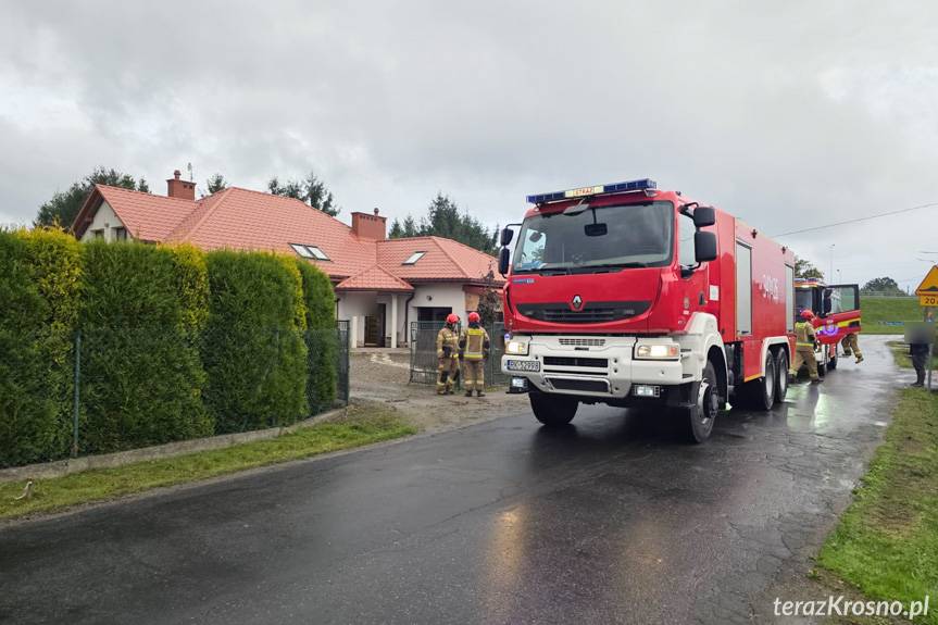 Zadymienie w budynku w Krośnie