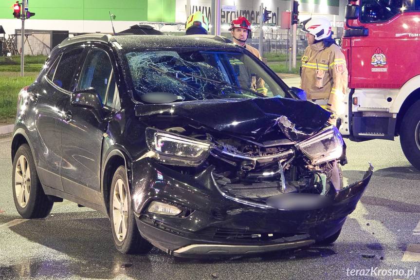Krosno. Zderzenie dwóch samochodów