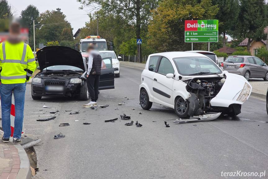 Kolizja na skrzyżowaniu w Świerzowej Polskiej