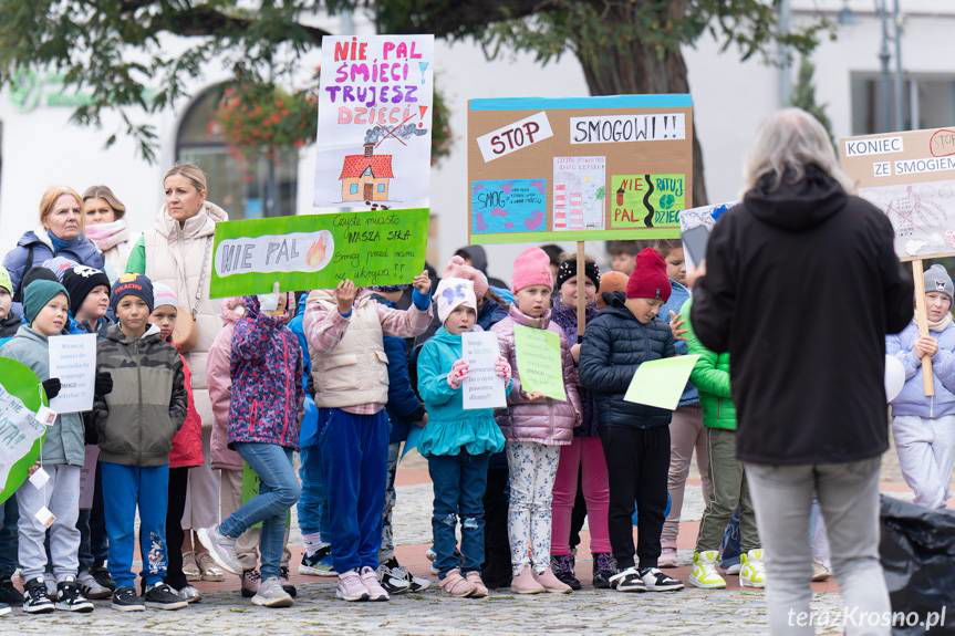 Krosno nie zgadza się na smog - happening na Rynku [ZDJĘCIA]