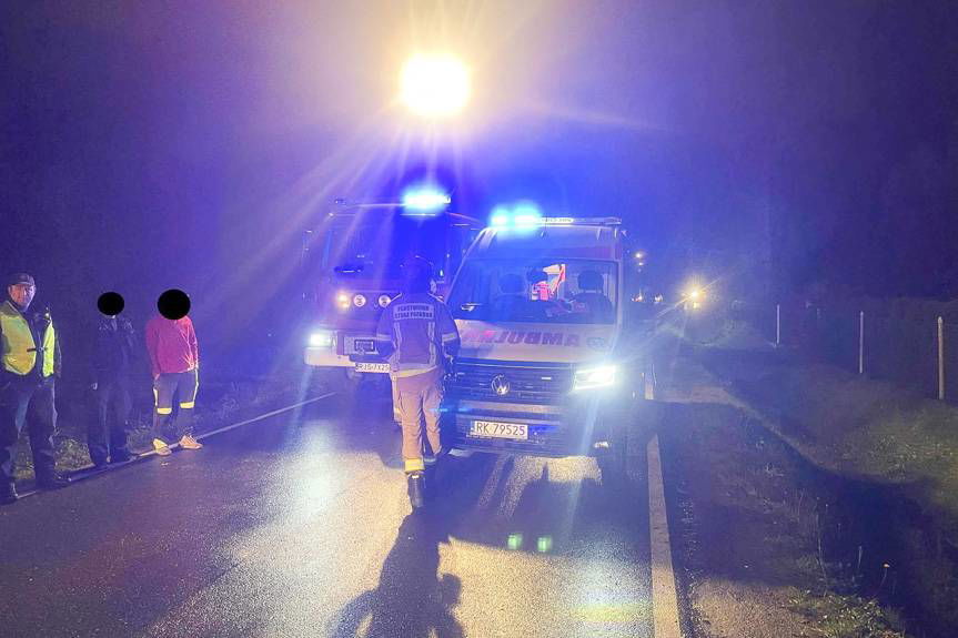 Tragiczny wypadek w Kątach. Nie żyje potrącony pieszy