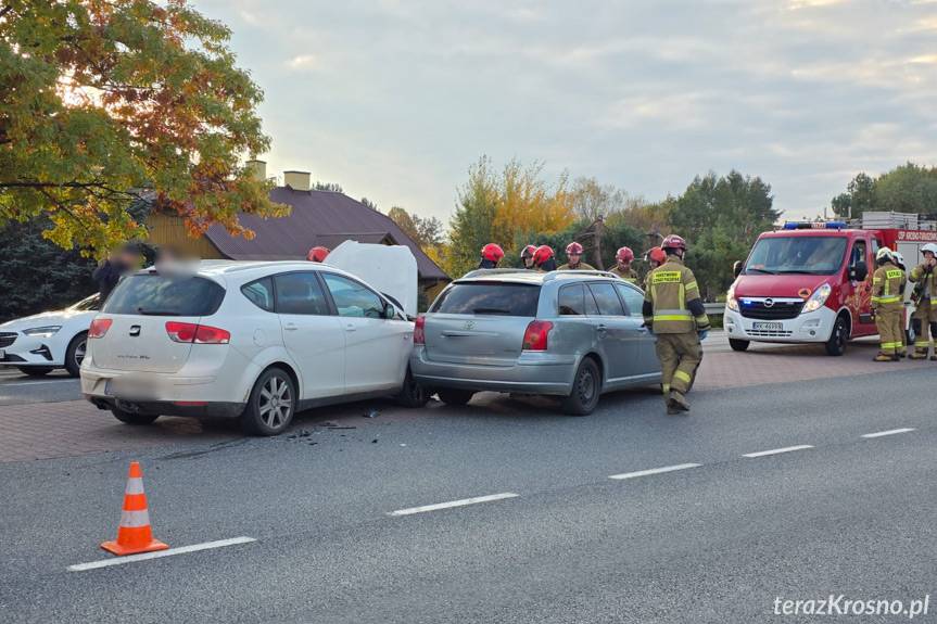 Stłuczka na al. Jana Pawła II w Krośnie